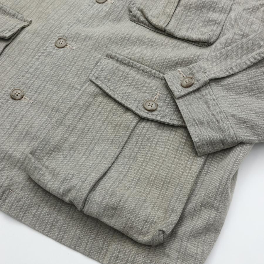 ポータークラシック　フェーデッド ストライプ フレンチジャケット PORTER CLASSIC（ポータークラシック） FADED STRIPE BINGHAM JACKET
