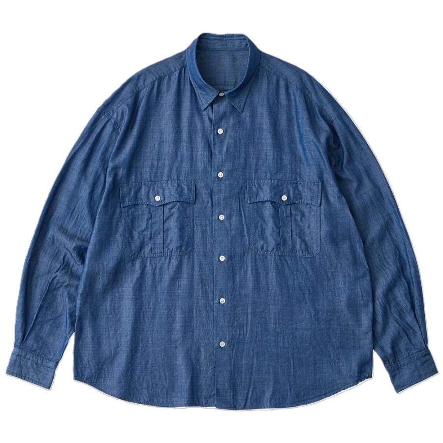 PORTER CLASSIC（ポータークラシック） ROLL UP BOTANICAL SHIRT BLUE