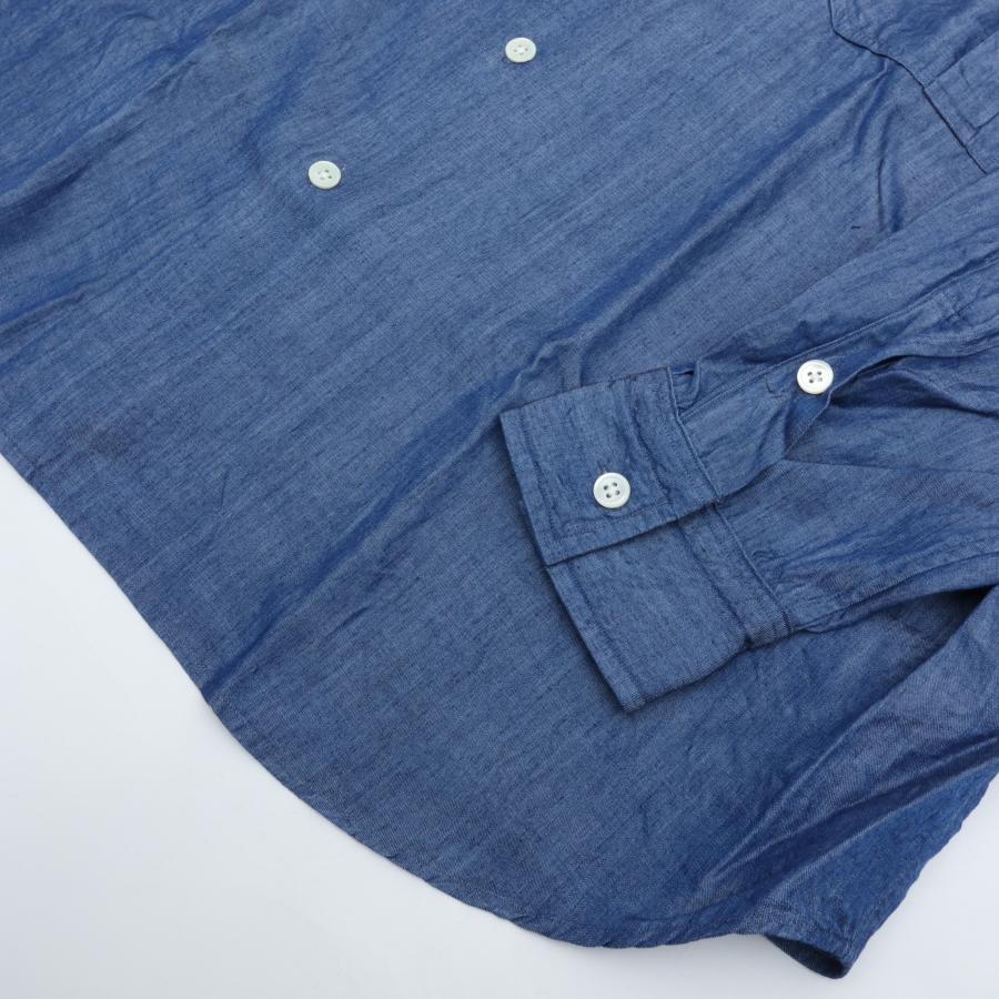 PORTER CLASSIC（ポータークラシック） ROLL UP BOTANICAL SHIRT BLUE