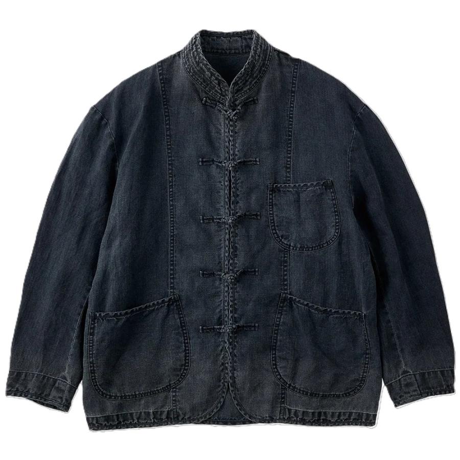 PORTER CLASSIC（ポータークラシック） BLACK LINEN CHINESE JACKET