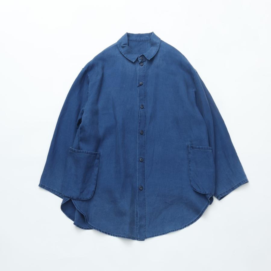 PORTER CLASSICポータークラシック　インディゴリネンシャツジャケット PORTER CLASSIC（ポータークラシック） INDIGO LINEN SHIRT JACKET