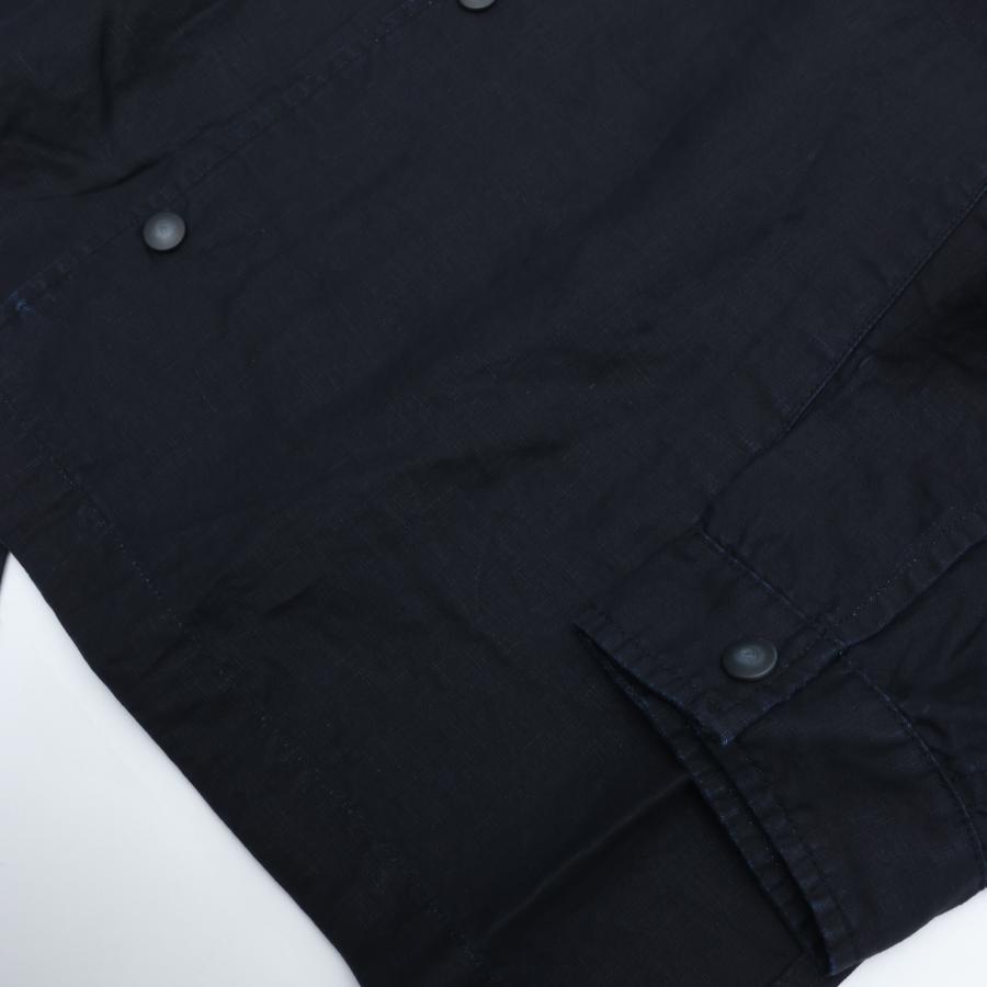 PORTER CLASSIC ポータークラシック FARMER’S LINEN COACH JACKET NAVY リネン コーチジャケットの画像