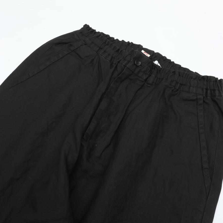 PORTER CLASSIC ポータークラシック FARMER’S LINEN EASY PANTS BROWN リネン イージーパンツ