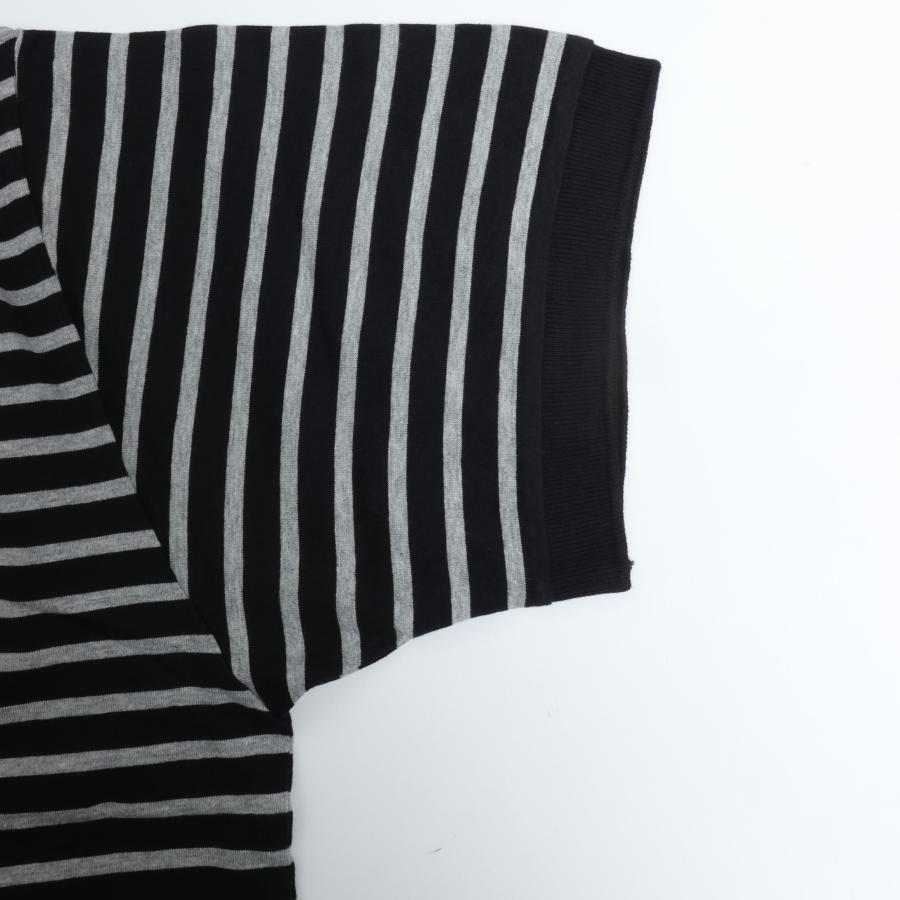 PORTER CLASSIC / H/W BEATNIK BORDER POLO SHIRT BLACK