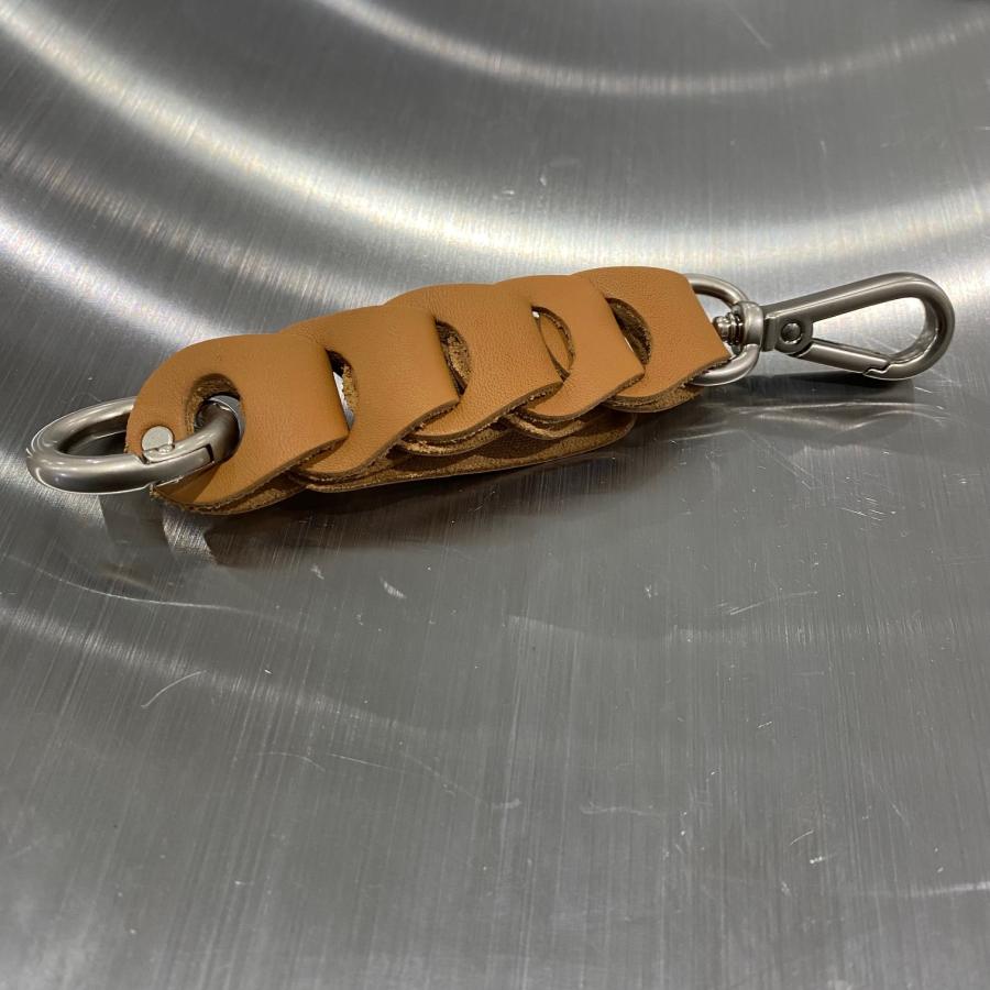 SOPO SOPO/SA15 Key connect-oval camel ソポ レザーキーチェーン