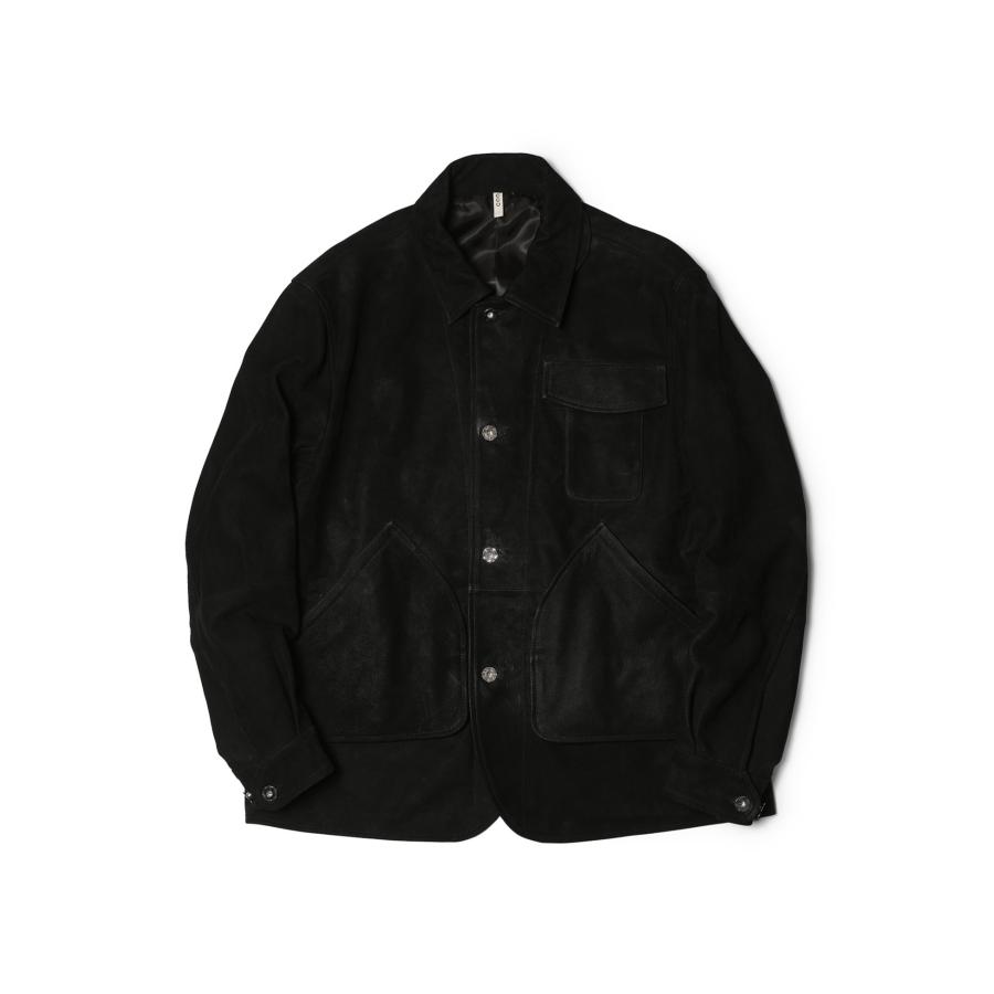 CCU（シーシーユー） HUNTING JKT COW NUBUCK BLACK ハンティング