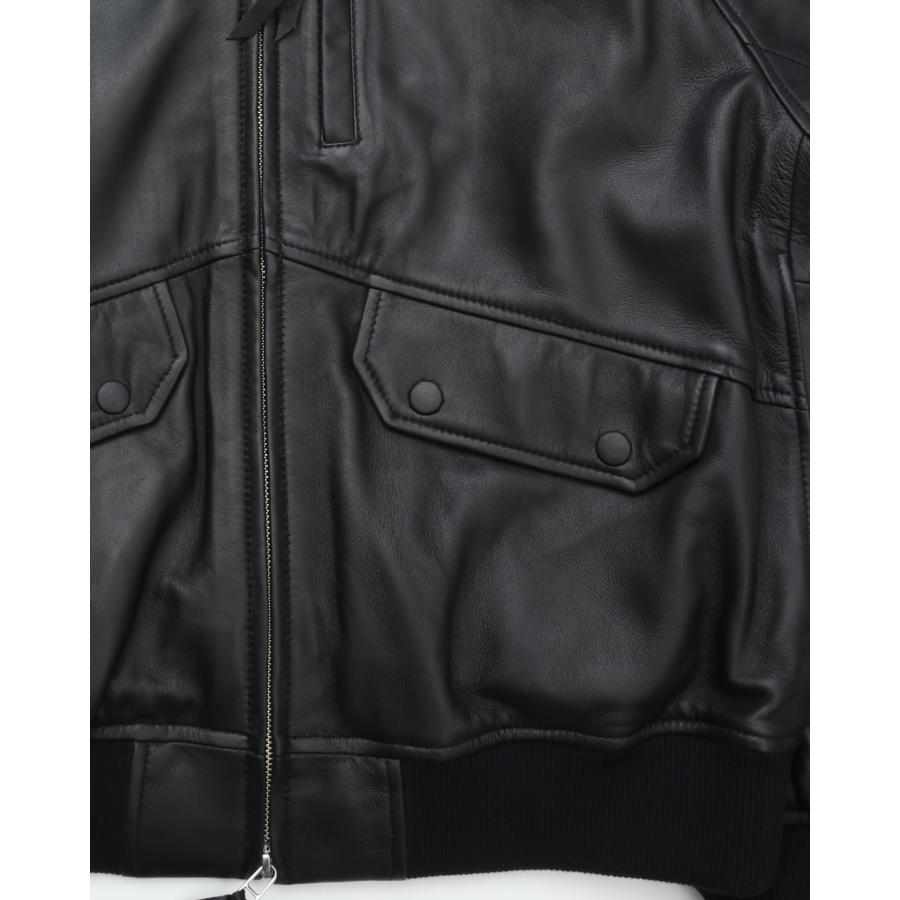 CCU（シーシーユー） HIGH NECK BLOUSON SHEEP LEATHER ハイネック