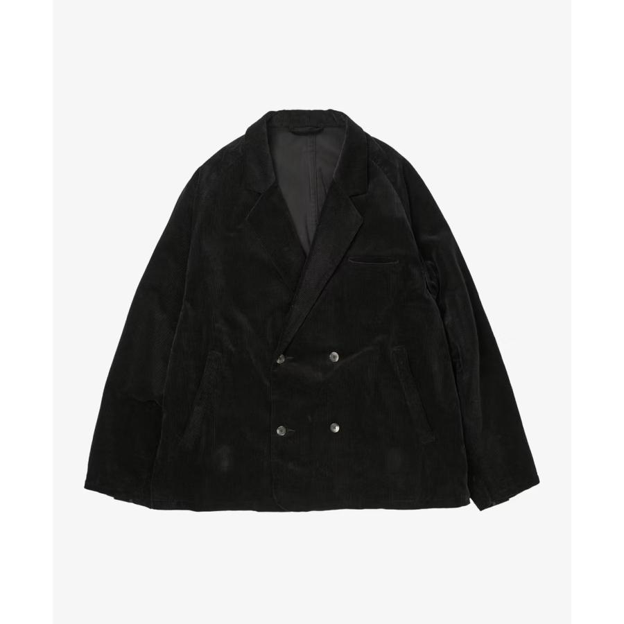Sillage シアージ double-breasted jacket corduroy black ダブル
