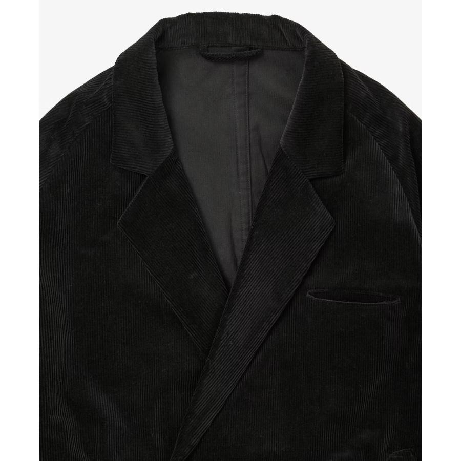 Sillage シアージ double-breasted jacket corduroy black ダブル