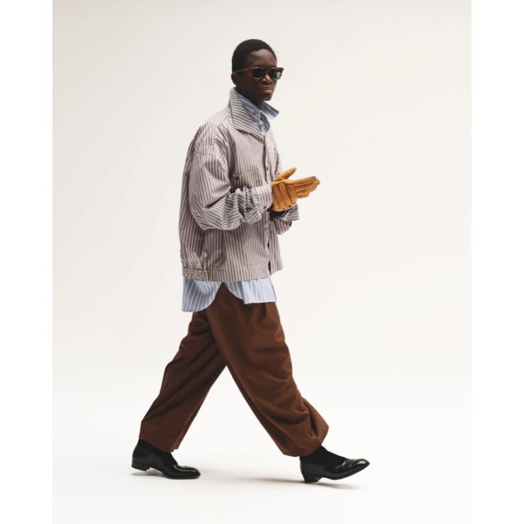 COUPON配布中 Sillage / rib blouson dead stock brown random COUPON配布中 Sillage / rib blouson dead stock brown random