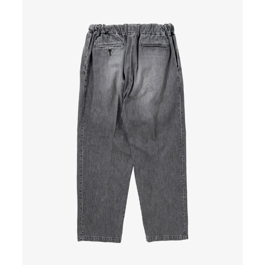 Sillage シアージ baggy trousers black denim bleached バギー
