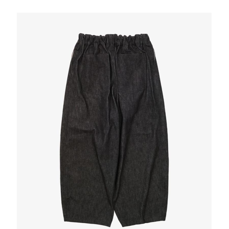 Sillage / circular pants black denim one wash シアージ
