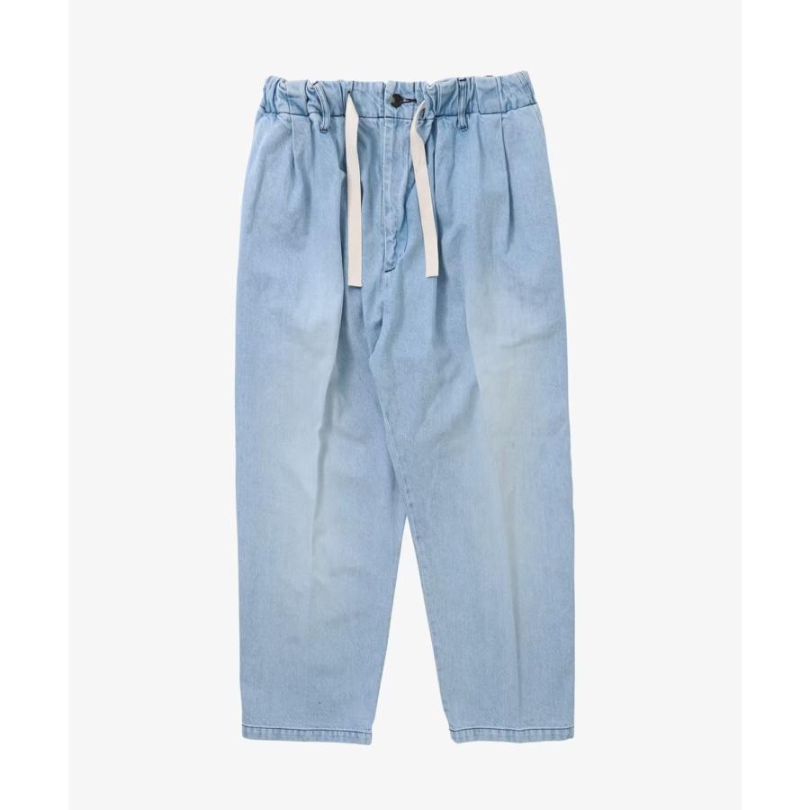 Sillage シアージ baggy trousers denim bleached バギートラウザー