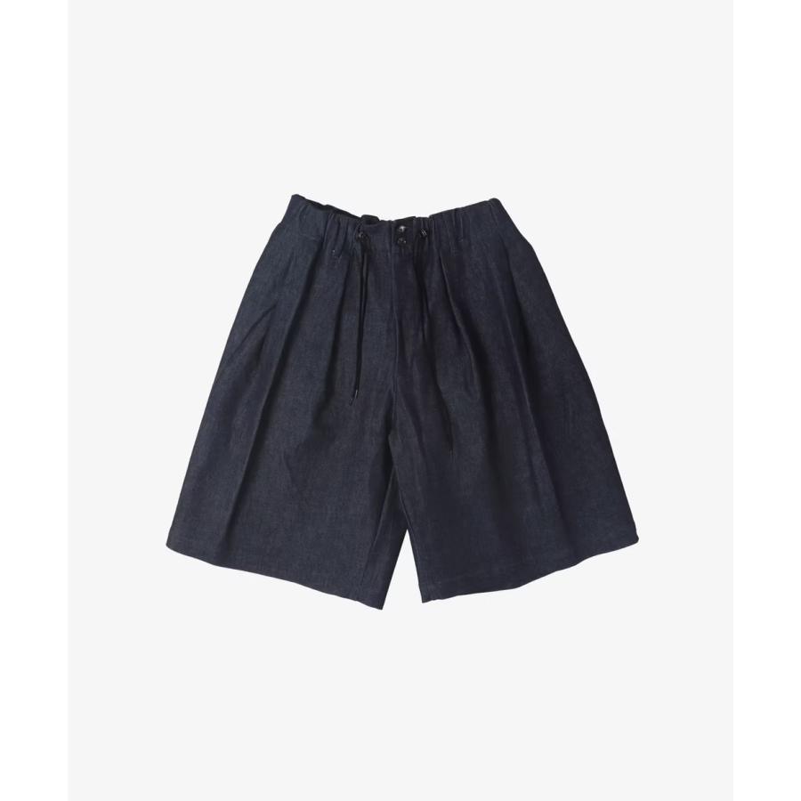 Sillage シアージ circular short pants denim one wash サーキュラー