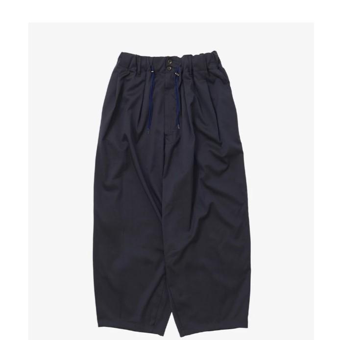 Sillage / circular pants navy twill シアージ ワイドパンツ : CASDAY