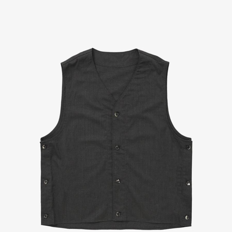 sillage ベスト　黒 Sillage / gilet twill anthracite シアージ ジレ ベスト : CASDAY-NET