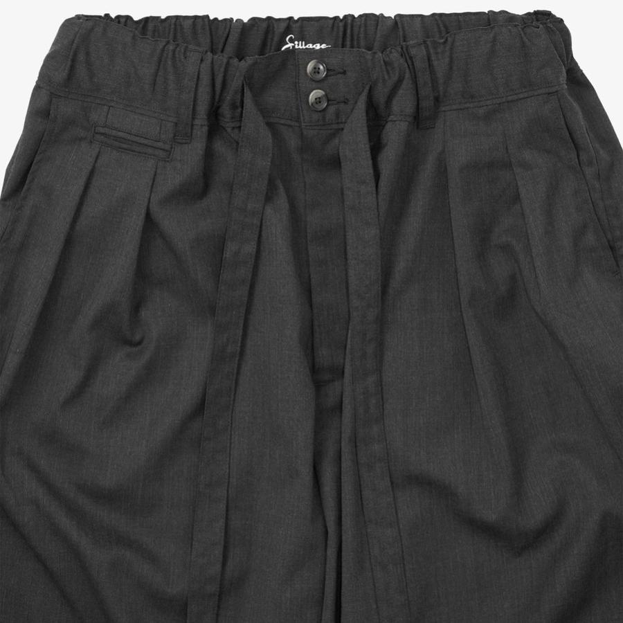 COUPON配布中 Sillage / hakama pants twill anthracite COUPON配布中 Sillage / hakama pants twill anthracite
