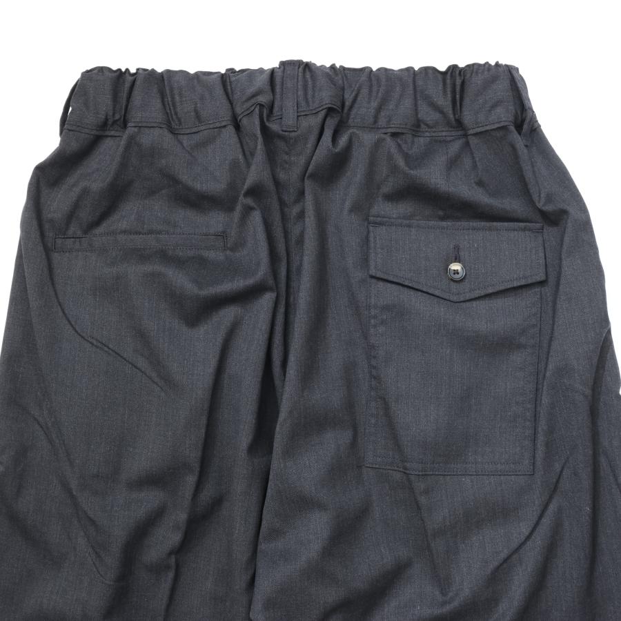 COUPON配布中 Sillage / hakama pants twill anthracite COUPON配布中 Sillage / hakama pants twill anthracite