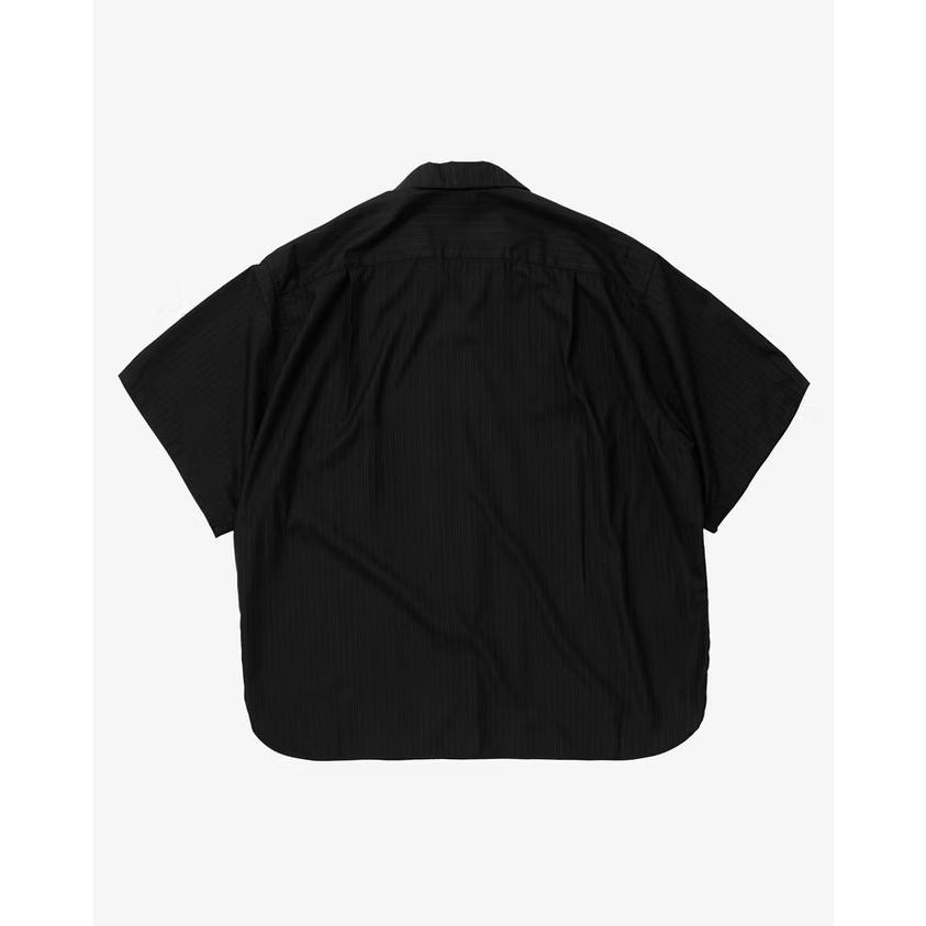 Sillage シアージ re-engineered overshirt short sleeve black