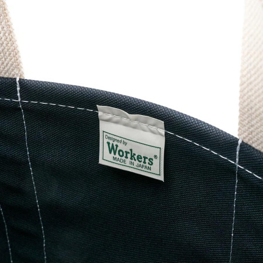 WORKERS ワーカーズ Deluxe Pocket Tote Bag/ Dark Navy x Green