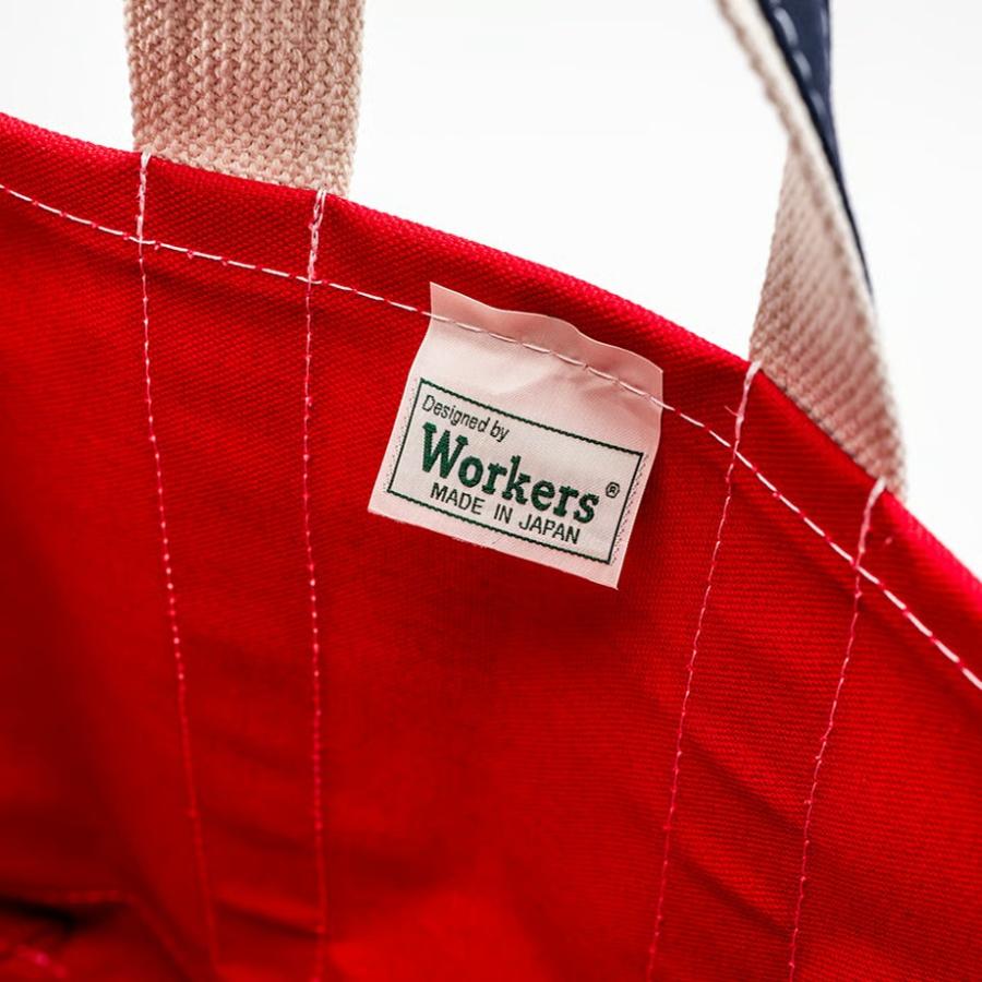 WORKERS 未使用　デラックストートバッグ レッド/ネイビー WORKERS ワーカーズ Deluxe Tote Bag/ Navy Body x Red Handle