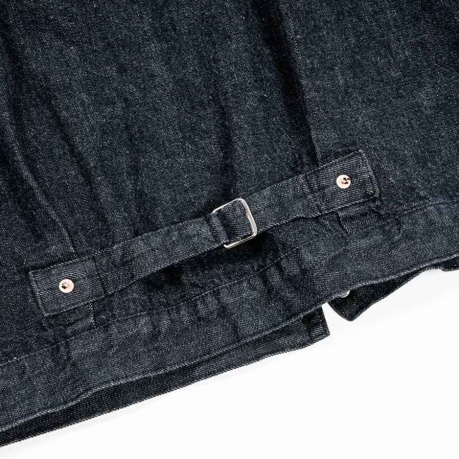 WORKERS ワーカーズ Lot 806XH, Full-Back, 13.7 oz, Black Raw Denim