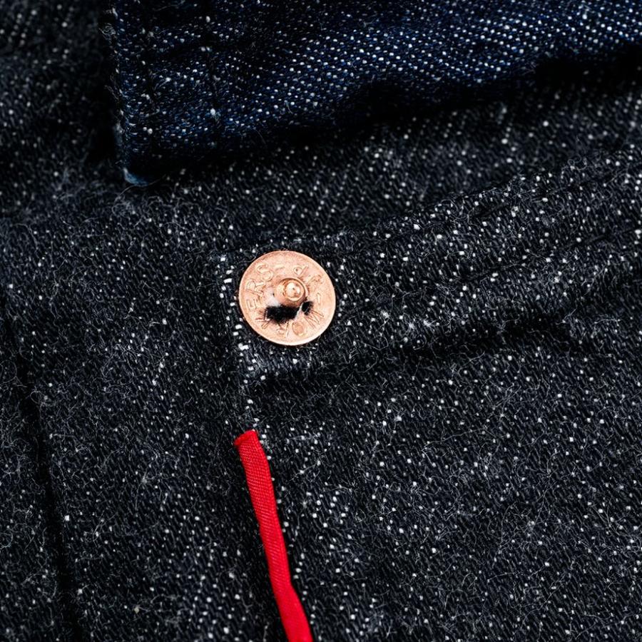 WORKERS ワーカーズ Lot 806XH, Full-Back, 13.7 oz, Black Raw Denim