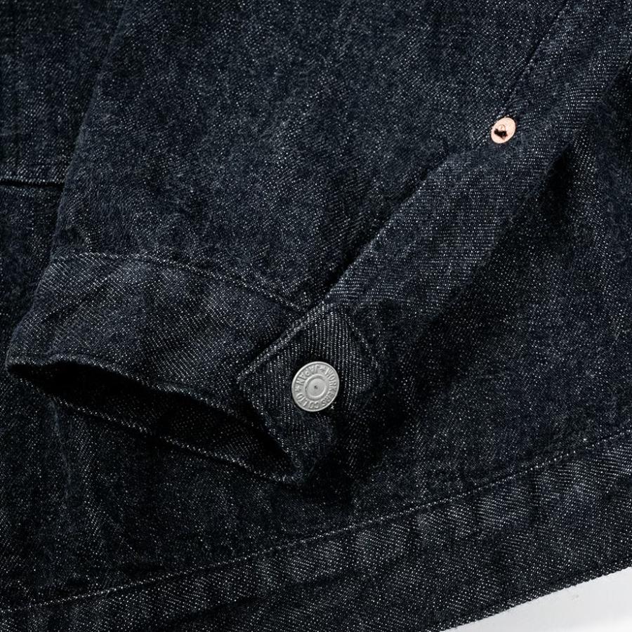 WORKERS ワーカーズ Lot 806XH, Full-Back, 13.7 oz, Black Raw Denim