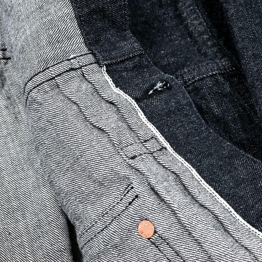 WORKERS ワーカーズ Lot 806XH, Full-Back, 13.7 oz, Black Raw Denim