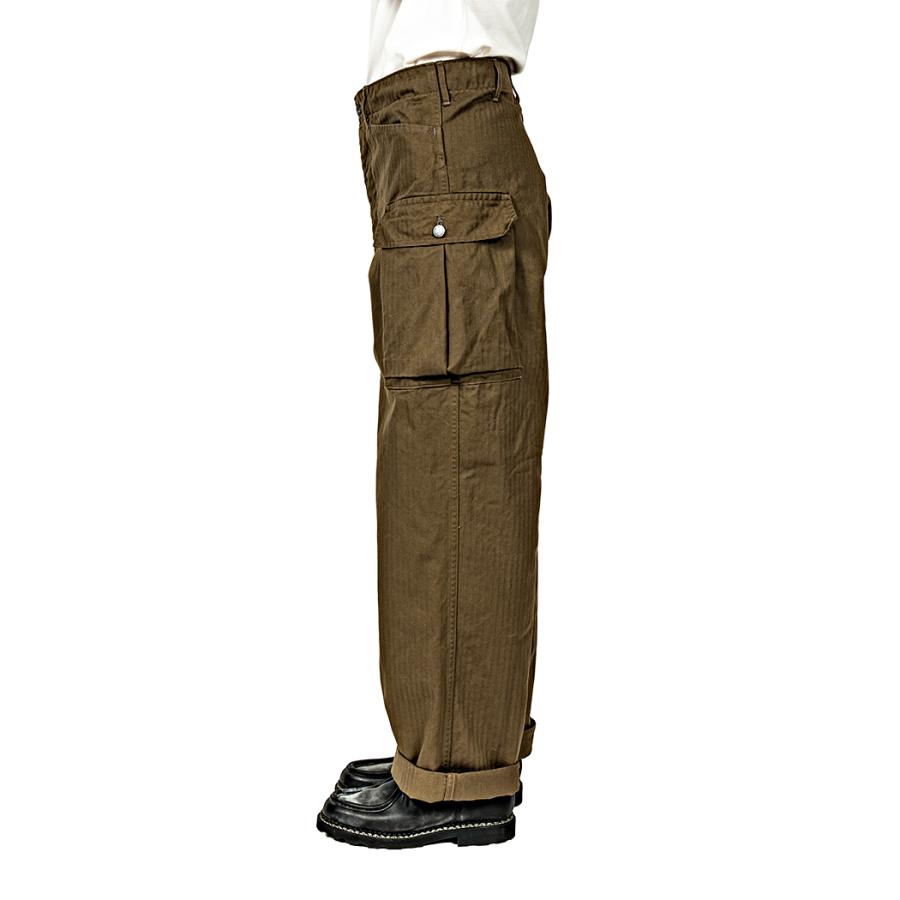 WORKERS ワーカーズ M43 Trousers Mod, Khaki Herringbone ミリタリー