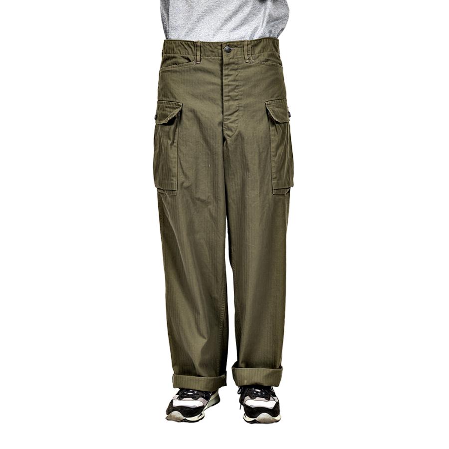 WORKERS ワーカーズ M43 Trousers Mod, OD Herringbone ミリタリー