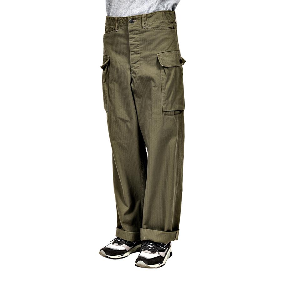 WORKERS ワーカーズ M43 Trousers Mod, OD Herringbone ミリタリー