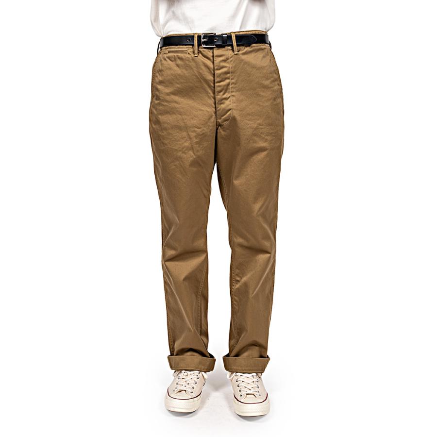 WORKERS ワーカーズ Officer Trousers, Regular Fit USMC Khaki, 10oz