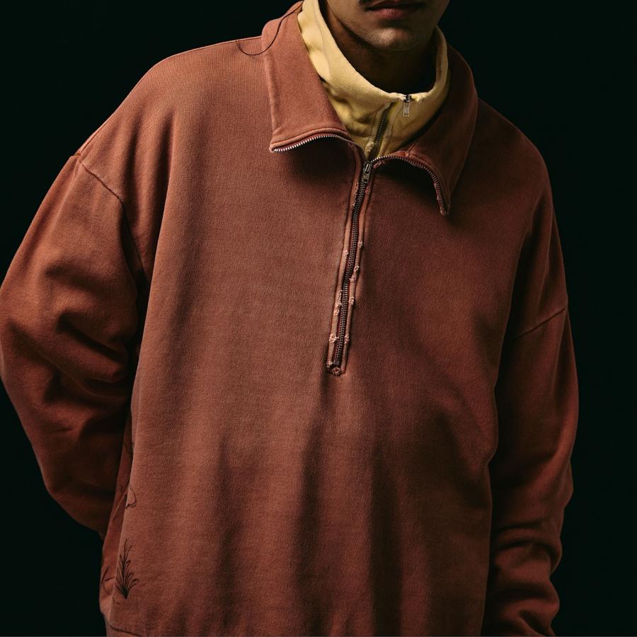 ハープ HL】MULTI BORDER HALF-ZIP KNIT PULLOVER｜CONVERSE TOKYO