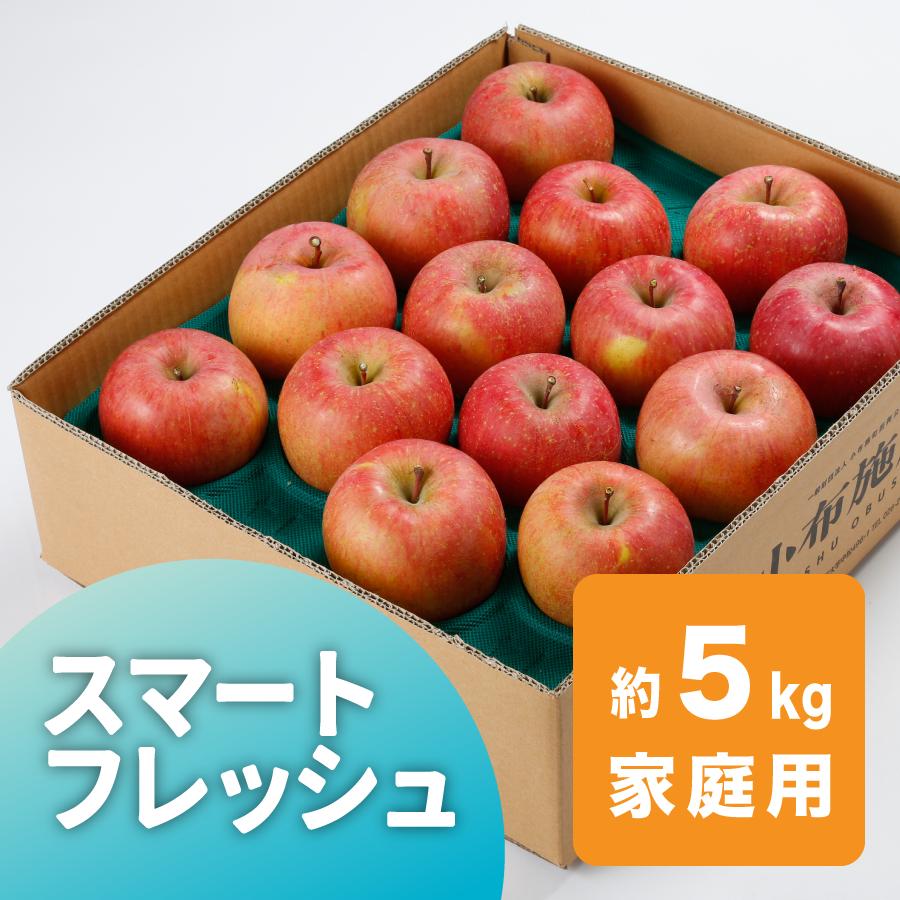 のりたま【受注販売｜鮮度長持ち】 りんご スマートフレッシュ 家庭用6キロ スマートフレッシュりんご サンふじ『風のいたずら』ご家庭用 約5kg