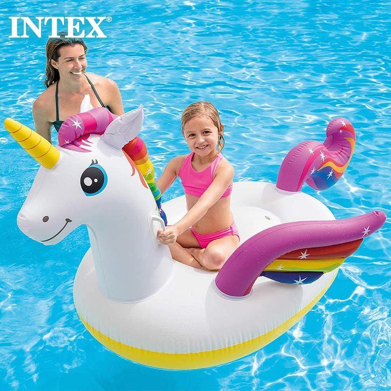 INTEX/インテックス キッズ 大人用浮き輪 ユニコーンライド フロート 浮き袋 インスタ映え ビーチ 海水浴 プール SUMMER 57561｜oc-sports