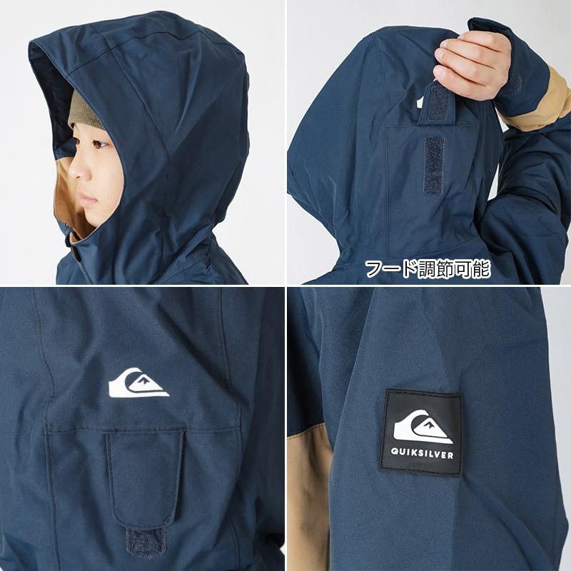 【SALE】 QUIKSILVER/クイックシルバー キッズ スノーボードウェア ジャケット 単品 プルオーバー スノージャケット 上 スキーウェア EQBTJ03145｜oc-sports｜04