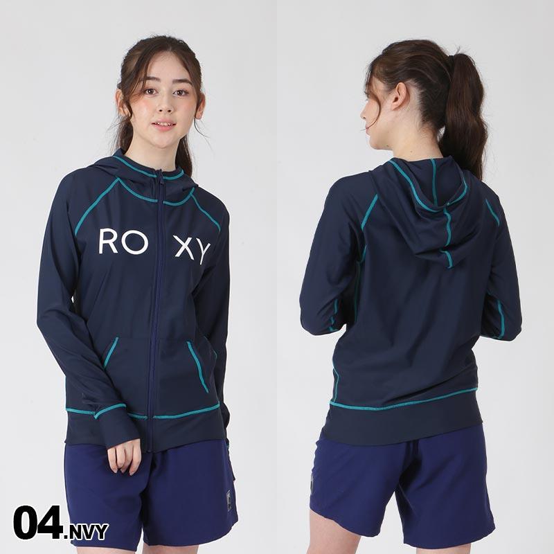 ROXY/ロキシー レディース 長袖 ラッシュガード パーカー ラッシュパーカー ジップアップ 速乾 UVカット 水着 みずぎ 紫外線カット  RLY225054