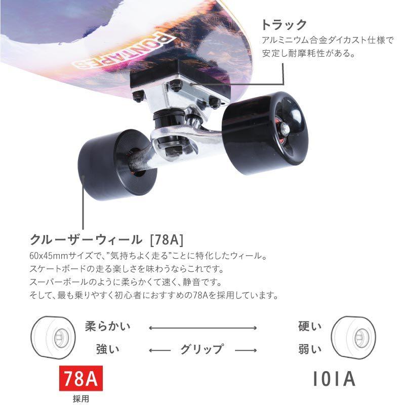 ポンタぺス（PONTAPES） サーフボード クルーザー コンプリートデッキ