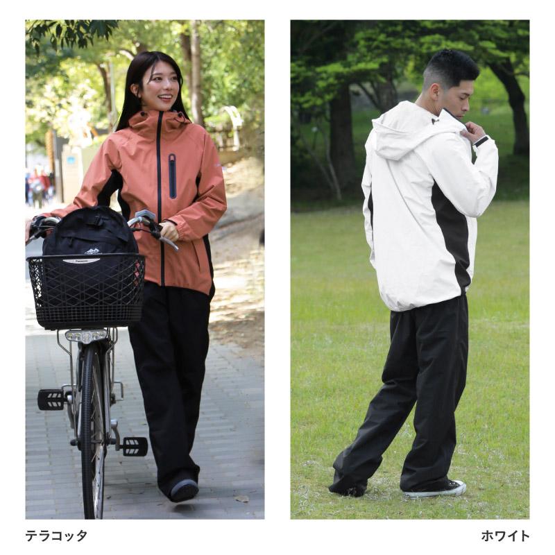 レインウェア 上下セット メンズ レディース 自転車 登山 レインスーツ 雨合羽 雨具 合羽 耐水20,000mm ゴルフ 釣り ハイキング 台風対策 ゲリラ豪雨 NASR-100 | ネームレスエイジ | 56
