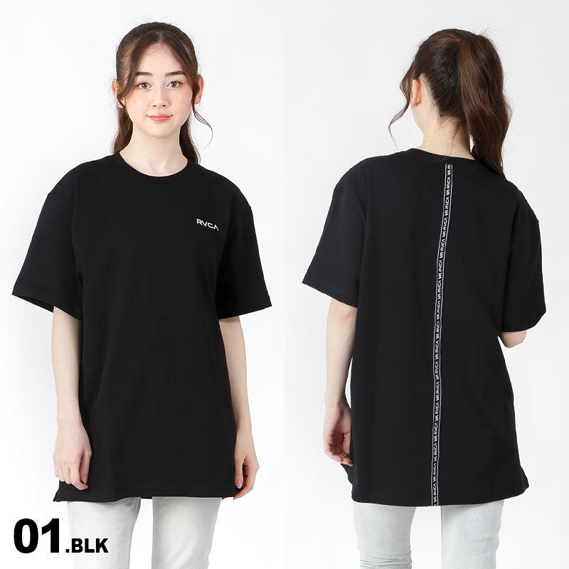 RVCA/ルーカ レディース 半袖 半そで Tシャツ ロング丈 ティーシャツ トップス ロゴ BD043-424｜oc-sports｜02