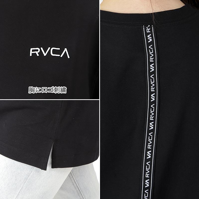 RVCA/ルーカ レディース 半袖 半そで Tシャツ ロング丈 ティーシャツ トップス ロゴ BD043-424｜oc-sports｜05