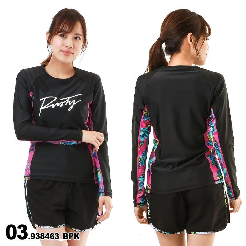 Rusty ラッシュガード レディース Tシャツタイプ 半袖 長袖から選べる 紫外線対策 Uvカット 水着 Rusty 2900t Oc Sports ヤフー店 通販 Yahoo ショッピング