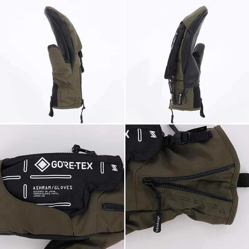 ASHRAM/アシュラム メンズ GORE-TEX スノーグローブ ARMA スノーボード ゴアテックス スノー グローブ コード付 防寒 手袋｜oc-sports｜05