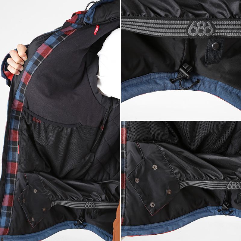 686（シックスエイトシックス） メンズ スノーボードウェア ジャケット