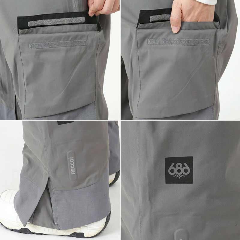 686 メンズ GORE-TEX スノーボードウェア ビブパンツ スノー 686 メンズ GORE-TEX スノーボードウェア ビブパンツ スノー