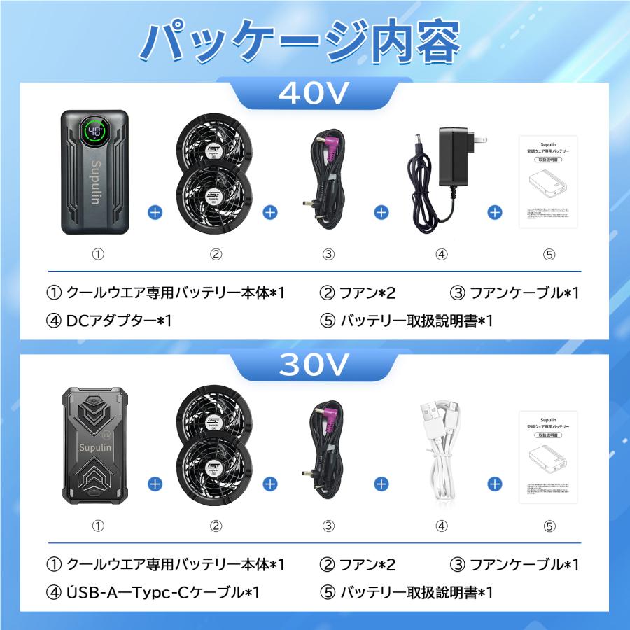 多機能空調ベスト専用バッテリー.ファンセット 楽天市場】【汎用】 空調作業服用 バッテリーファンセット 空調