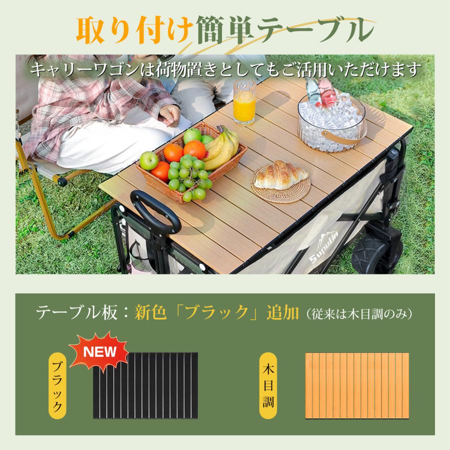 キャリーワゴン アウトドアワゴン 後ろ開け キャリーカート 海