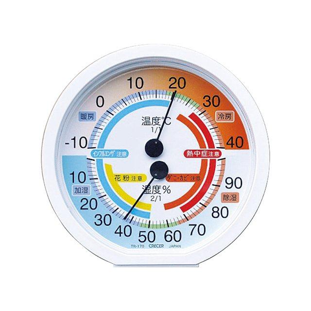クレセル クレセル 温湿度計 TR-170W | 