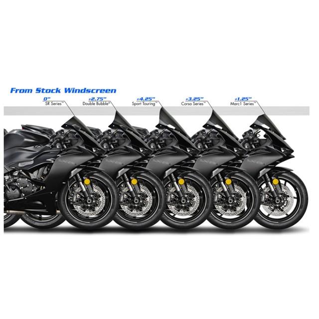 ZERO GRAVITY アクティブ スクリーン ダブルバブル スモーク ZX-6R 24